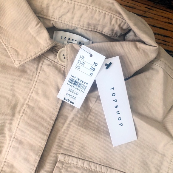 TOPSHOP Khaki Belted Utility Romper - Picture 6 of 7